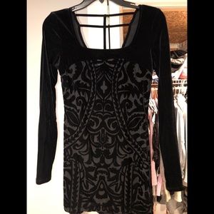 Free People Velvet Long Sleeve Dress